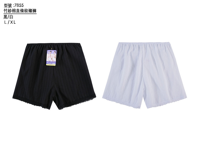 竹紗棉直條紋襯褲