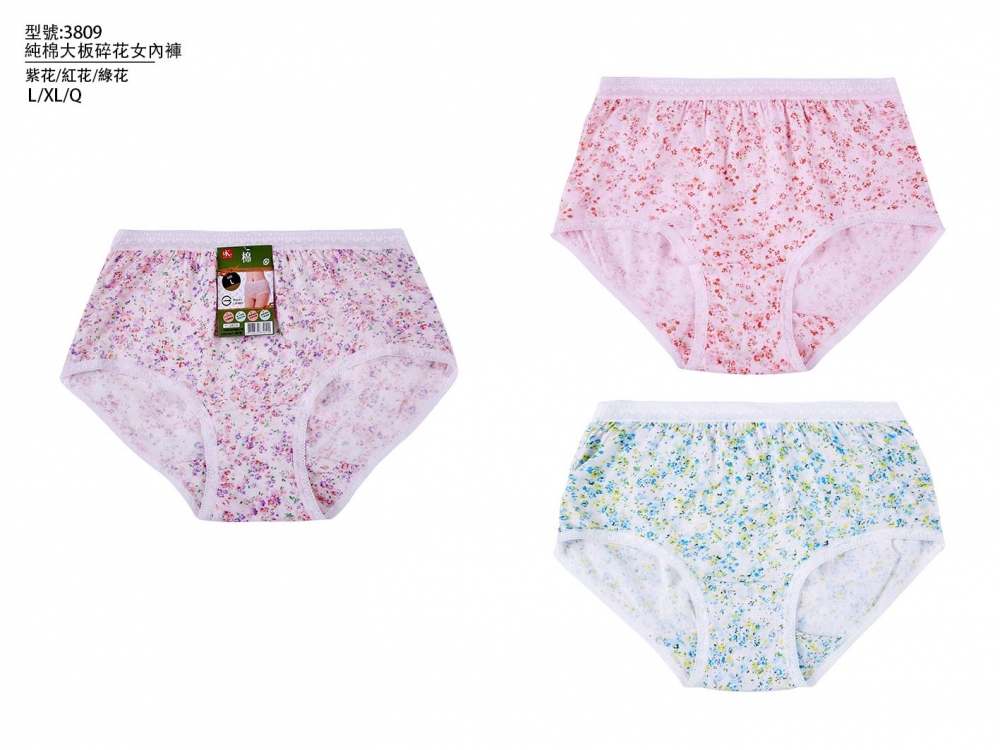 純棉大板碎花女內褲